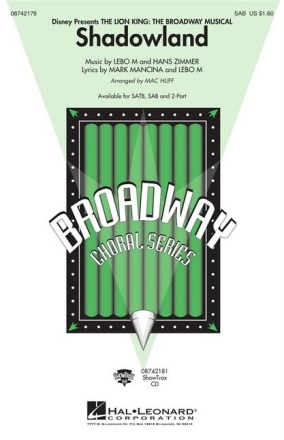 Shadowland for mixed chorus (SAB) and piano score