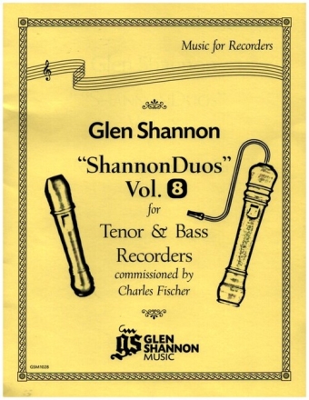 Shannon Duos vol.8 for tenor and bass recorders score
