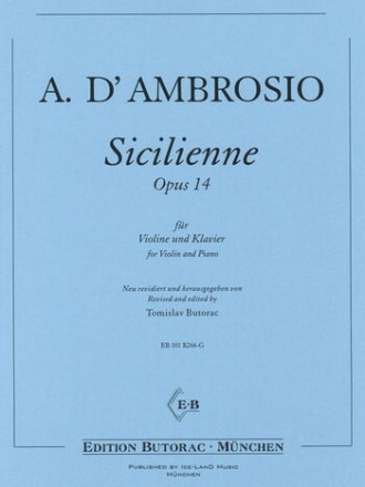Sicilienne op. 14 f�r Violine und Klavier