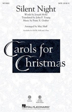 Silent Night for mixed choir and piano choral score (en)