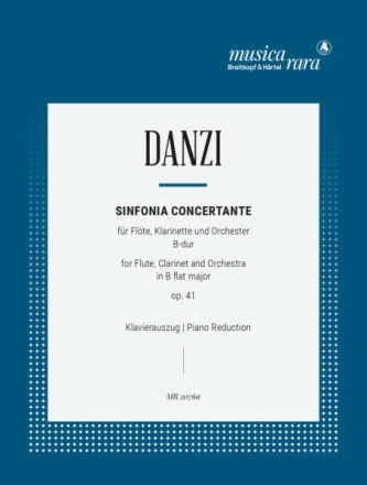 Sinfonia concertante op.41 for flute, clarinet and orchestra for flute, clarinet and piano