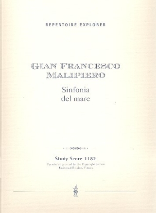 Sinfonia del mare f�r Orchester Studienpartitur (1887)