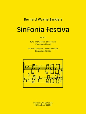 Sinfonia festiva f�r 2 Trompeten, 2 Posaunen, Pauken und Orgel Stimmen