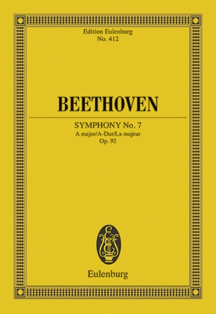 Sinfonie A-Dur Nr.7 op.92 f�r Orchester Studienpartitur