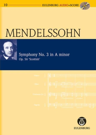Sinfonie a-Moll Nr.3 op.56 (+CD) f�r Orchester Studienpartitur