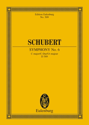 Sinfonie C-Dur Nr.6 D589 f�r Orchester Studienpartitur