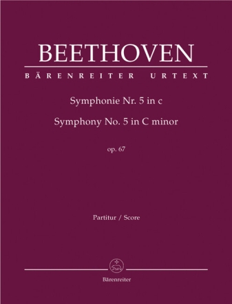 Sinfonie c-Moll Nr.5 op.67 f�r Orchester Partitur