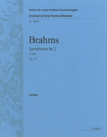 Sinfonie D-Dur Nr.2 op.73 f�r Orchester Partitur