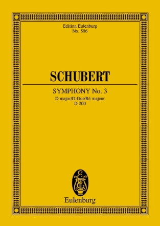 Sinfonie D-Dur Nr.3 f�r Orchester Studienpartitur