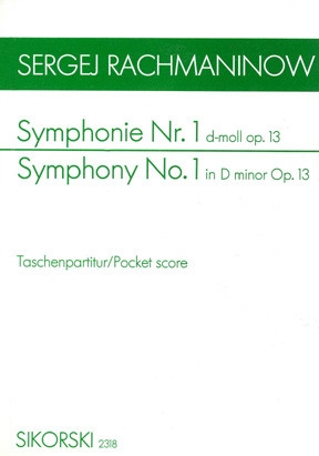 Sinfonie d-Moll Nr.1 op.13 f�r Orchester Studienpartitur