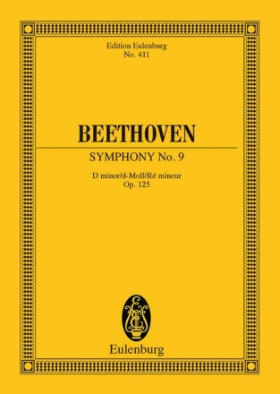 Sinfonie d-Moll Nr.9 op.125 f�r Orchester Studienpartitur