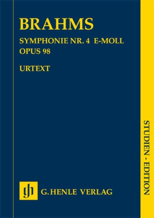 Sinfonie e-Moll Nr.4 op.98 f�r Orchester Studienpartitur