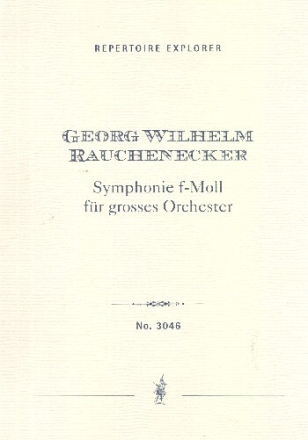 Sinfonie f-Moll f�r Orchester Studienpartitur