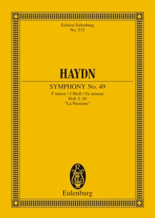 Sinfonie f-Moll Nr.49 Hob.I:49 f�r Orchester Studienpartitur