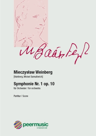 Sinfonie Nr.1 op.10 f�r gro�es Orchester Partitur