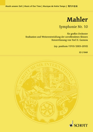 Sinfonie Nr.10 op.posth. f�r Orchester Studienpartitur