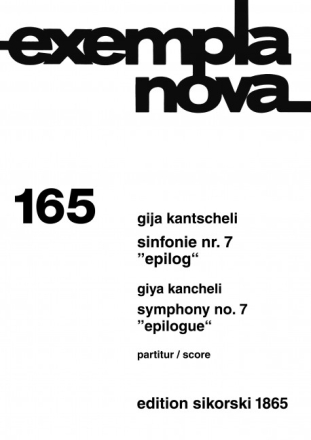 Sinfonie Nr.7 Epilog f�r gro�es ORCHESTER   PARTITUR