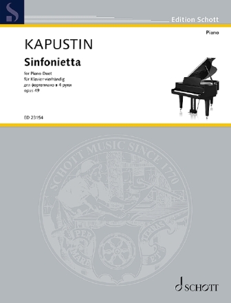 Sinfonietta op.49 f�r Klavier zu 4 H�nden Spielpartitur