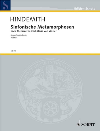 Sinfonische Metamorphosen f�r gro�es Orchester Dirigierpartitur