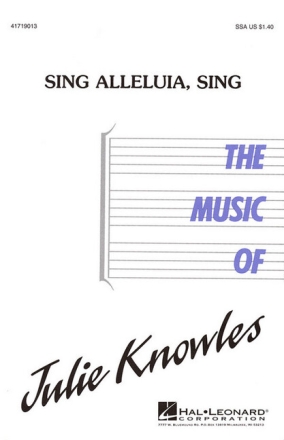 Sing Alleluia, Sing for mixed choir (SSA) a cappella choral score