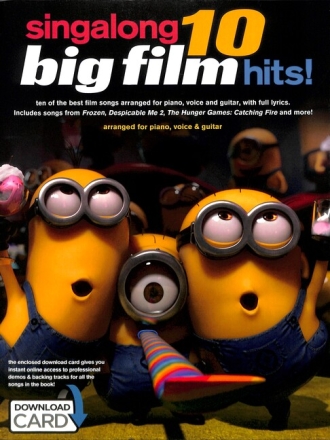 Singalong - 10 Big Film Hits (+download card): songbook piano/vocal/guitar