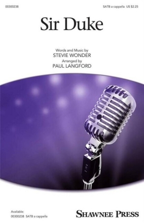 Sir Duke for mixed choir a cappella choral score