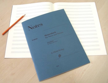 Skizzenbuch f�r Noten und Notizen