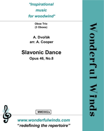 Slavonic Dance op.46, No.8 for 3 oboes score and parts