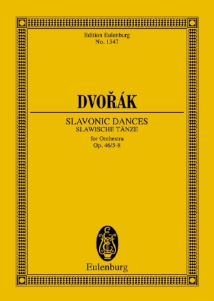 Slawische T�nze op.46,5-8 f�r Orchester Studienpartitur