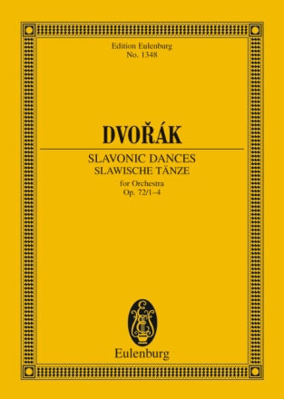 Slawische T�nze op.72,1-4 f�r Orchester Studienpartitur