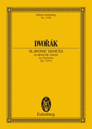 Slawische T�nze op.72,5-8 f�r Orchester Studienpartitur