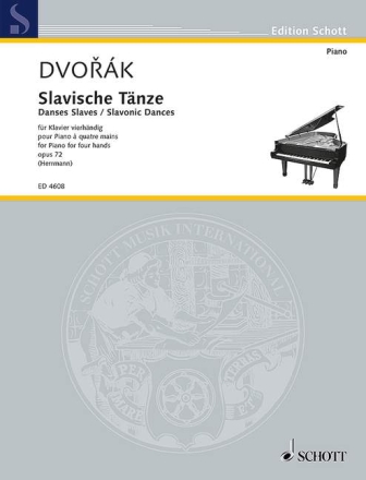 Slawische T�nze op.72 Band 1 f�r Klavier zu 4 H�nden