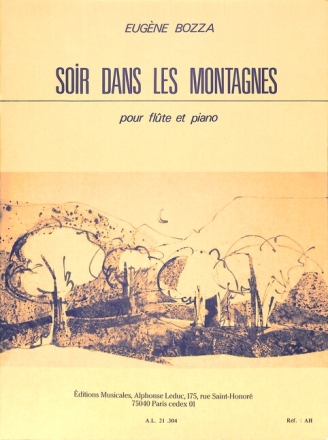 Soir dans les montagnes pour fl�te et piano