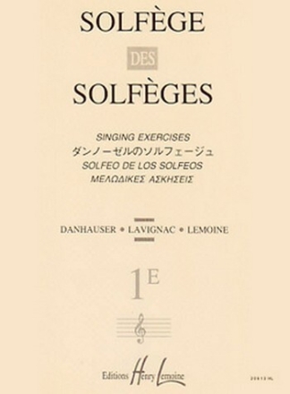 Solf�ge des Solf�ges Vol.1E sans accompagnement