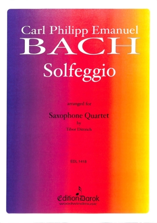 Solfeggio for 4 saxophones (SATB) score and parts
