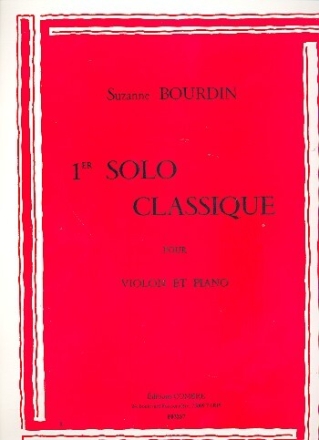 Solo classique no.1 f�r Violine und Klavier