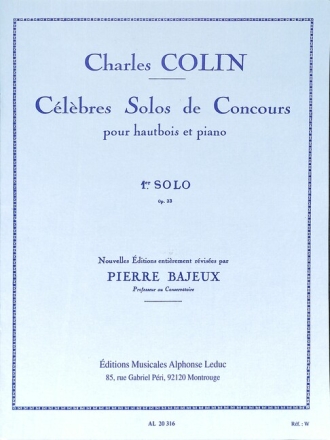 Solo de Concours no.1 op.33 pour hautbois et piano
