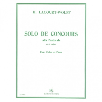 Solo de concours R� majeur 'Alla pastorale' POUR VIOLON ET PIANO