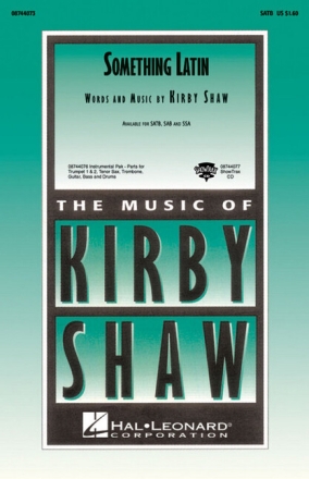 Something Latin for mixed choir and piano choral score