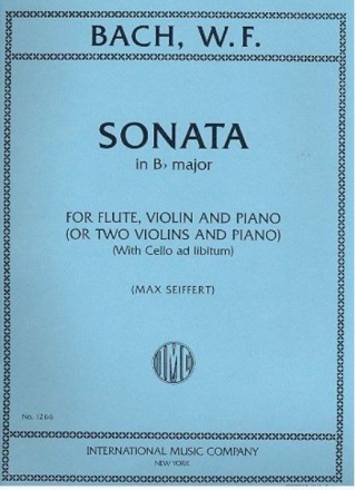 Sonata B flat major for flute, violin and piano (or 2 violins and piano)