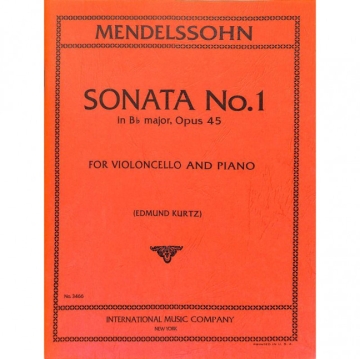 Sonata b flat major no.1 op.45 for violoncello and piano