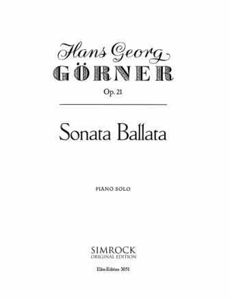 Sonata Ballata op.21 f�r Klavier