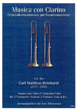 Sonata cum Tubis et Tympanis C-Dur f�r 2 Trompeten, 2 Violinen, Viola, Pauken und Bc Partitur und Stimmen