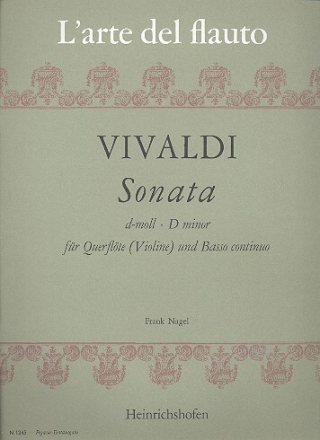 Sonata d-Moll f�r Fl�te und Bc