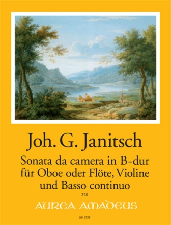 Sonata da camera B-Dur f�r Oboe (Fl�te), Violine und Bc Partitur und Stimmen