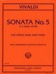 Sonata e minor no.5 RV40 for cello and bc for string bass and piano