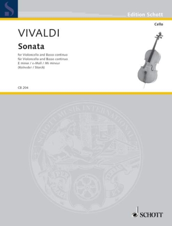 Sonata e-Moll f�r Violoncello und Basso continuo