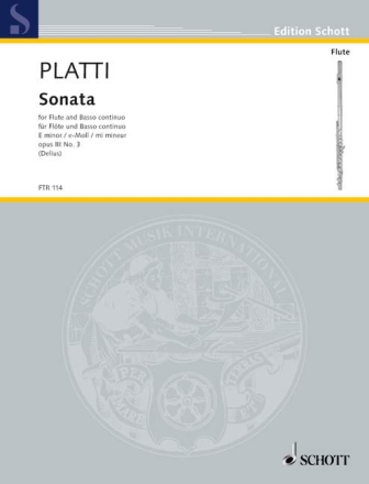 Sonata e-Moll op. 3/3 f�r Fl�te und Basso continuo