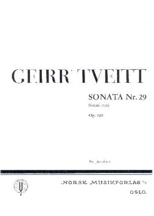 Sonata etere no.29 op.129 pour piano
