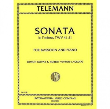 Sonata f minor for bassoon and piano